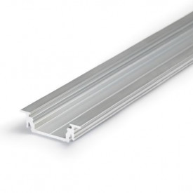 Profil LED încastrat GROOVE14, aluminiu neanodizat, lungime 2m