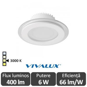 Vivalux VETRI LED 6W 3000K ( Alb-Cald )