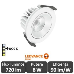 OSRAM Ledvance Spot Led Orientabil 8W Alb 4000K