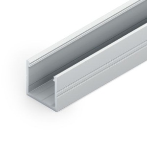 Profil LED aparent SMART 16, aluminiu neanodizat, lungime 2m