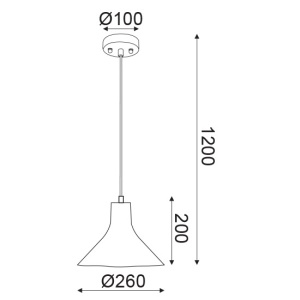 CORP SUSPENDAT ACA LIGHTING V372291PMT LUT VERDE PAL METAL ALB E27