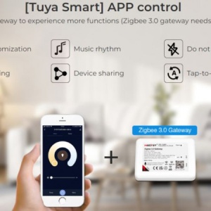 MIBOXER Proiector pliabil șină magnetică Zigbee + RF Dimabil 10W CCT Negru