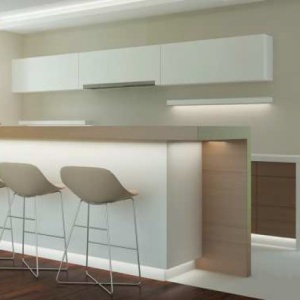 Profil LED aparent SURFACE 10, aluminiu anodizat, lungime 2m