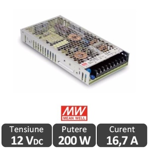 Sursa alimentare LED 200W 12V 16,7A