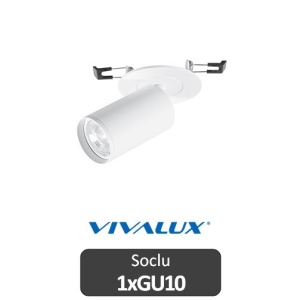 Vivalux Spot LUX încastrat reglabil GU10 alb SP704