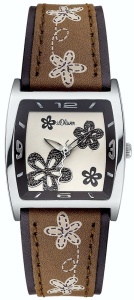 Relógio S.Oliver Mulher Pele Flores