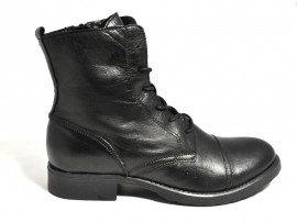 Ghete negre piele naturala Sarah