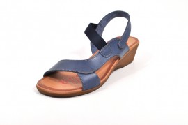 Sandale albastre Xusandalia din piele naturala DS21