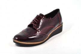 Pantofi bordeaux Jovisa, din piele naturala