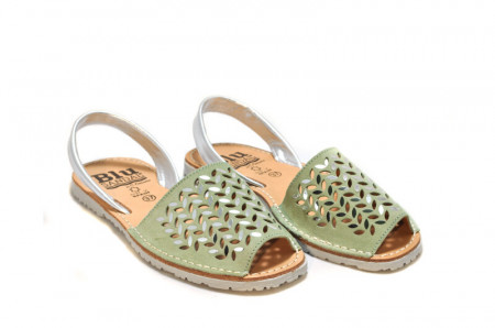 Sandale Avarca Erin green, piele naturala