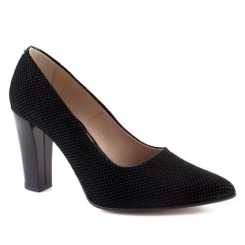 Pantofi negri din piele naturala M Shoes
