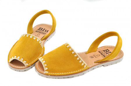 Sandale Avarca Lexie yellow, piele naturala