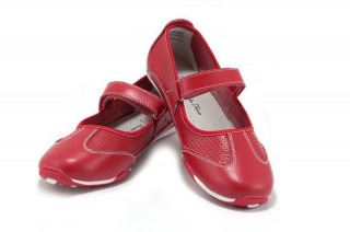 Pantofi rosii din piele naturala