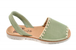 Sandale Avarca Lexie green, piele naturala