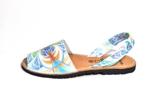 Sandale Avarca multicolore Grace, piele naturala