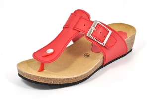 Sandale rosii Morxiva, din piele naturala DS32