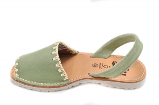 Sandale Avarca Lexie green, piele naturala