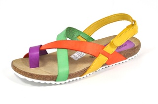 Sandale multicolore Morxiva, din piele naturala