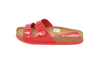 Sandale rosii Morxiva, din piele naturala DS50