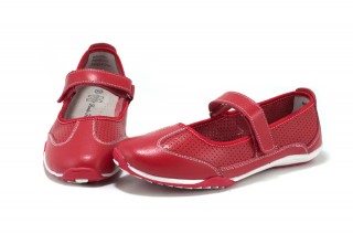 Pantofi rosii din piele naturala DP6