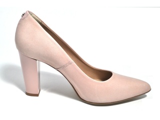 Pantofi roz din piele naturala M Shoes