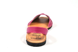 Sandale Avarca fuxia, din piele naturala