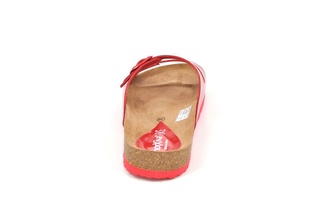 Sandale rosii Morxiva, din piele naturala