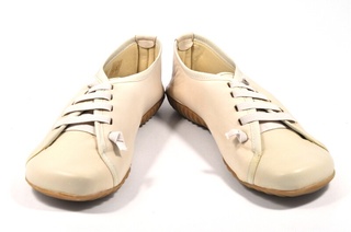 Pantofi bej din piele naturala Top Moden