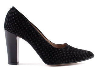 Pantofi negri din piele naturala M Shoes