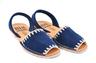 Sandale Avarca Lexie navy, piele naturala