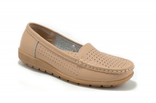 Pantofi bej din piele naturala TOPWAY DP1
