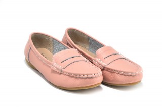 Pantofi casual roz din piele naturala Debra DP69