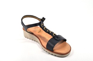 Sandale albastru inchis In shoes, din piele naturala