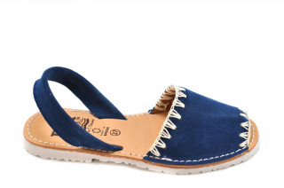 Sandale Avarca Lexie navy, piele naturala