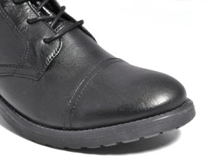 Ghete negre piele naturala Sarah