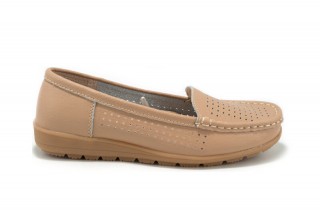Pantofi bej din piele naturala TOPWAY DP1