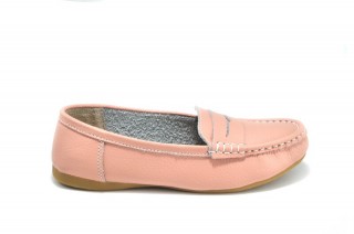 Pantofi casual roz din piele naturala Debra DP69