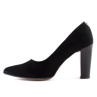Pantofi negri din piele naturala M Shoes