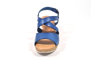 Sandale albastre Tristan, din piele naturala DS61