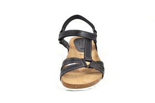 Sandale negre Morxiva, din piele naturala DS45