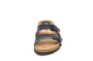 Sandale negre Morxiva, din piele naturala DS49