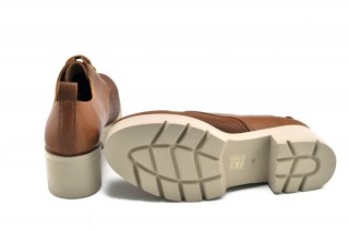 Pantofi maro din piele naturala Jean