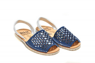 Sandale Avarca Erin navy, piele naturala