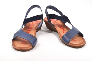 Sandale albastre Xusandalia din piele naturala DS21
