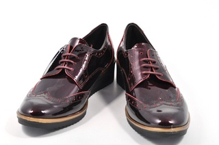 Pantofi bordeaux Jovisa, din piele naturala