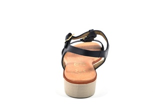 Sandale albastru inchis In shoes, din piele naturala