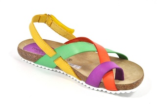 Sandale multicolore Morxiva, din piele naturala DS84