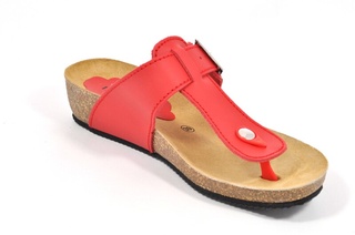 Sandale rosii Morxiva, din piele naturala DS32
