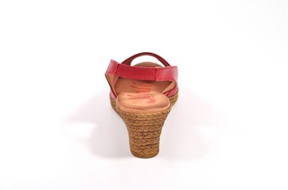 Sandale rosii Xusandalia din piele naturala DS26
