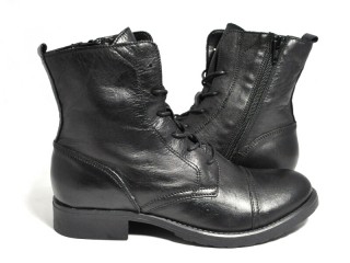 Ghete negre piele naturala Sarah